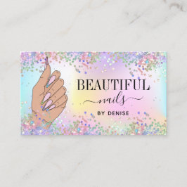 ネイルサロン人筆自筆証書爪、 ネイル技術者 名刺
