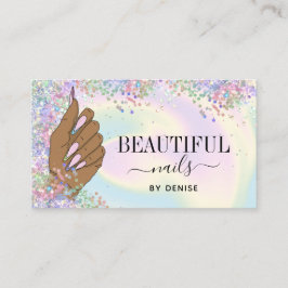 ネイルサロン人筆自筆証書爪、 ネイル技術者 名刺