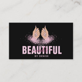 ネイルサロン人筆自筆証書爪、 ネイル技術者 名刺