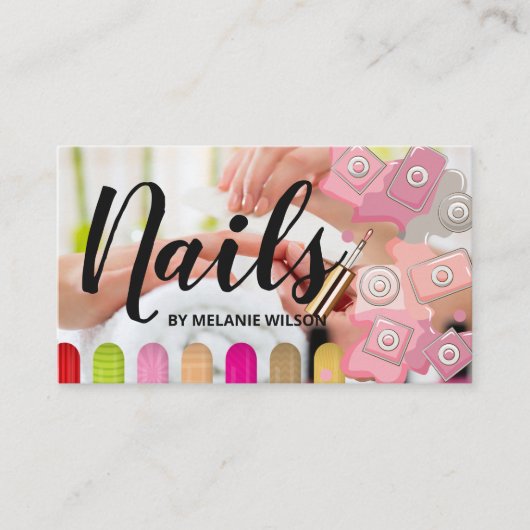 ネイルサロン付属品 | ビューティー 名刺 (正面)