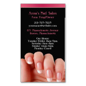 ネイルサロン作家 マグネット名刺 (正面縦)