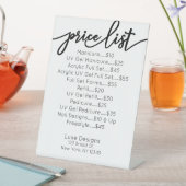 ネイルサロン供給グリッター価格一覧メニュー 台座サイン (インサイチュ)