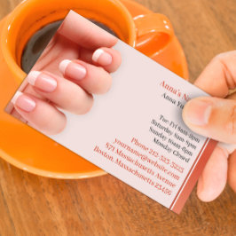 ネイルサロン名刺アポイントメント 予約カード