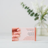 ネイルサロン名刺アポイントメント 予約カード (スタンド正面)