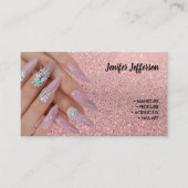 ネイルサロン名刺 ロイヤリティカード (正面)