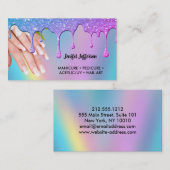ネイルサロン名刺 予約カード (正面/裏面)