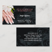 ネイルサロン名刺 予約カード (正面/裏面)