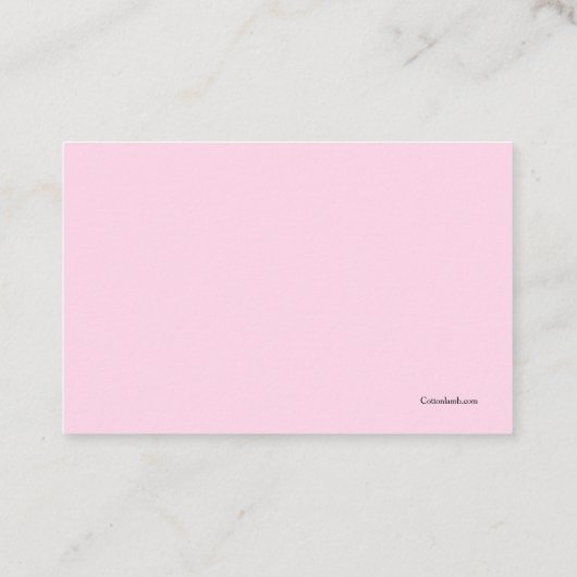 ネイルサロン名刺 名刺 (裏面)