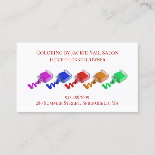 ネイルサロン名刺 名刺 (正面)