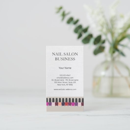 ネイルサロン名刺 名刺 (スタンド正面)
