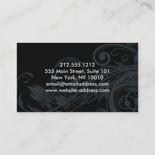 ネイルサロン名刺 名刺 (裏面)