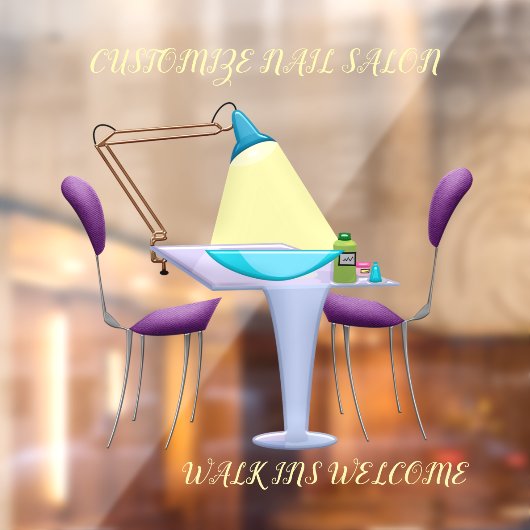 ネイルサロン店舗をカスタマイズする ウィンドウサイン (シート2)