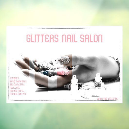 ネイルサロン店舗ビジネスをカスタマイズ ウィンドウサイン (シート3)