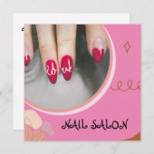 ネイルサロン業平型名刺 (正面/裏面)