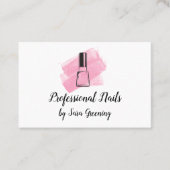 ネイルサロン爪、 ネイルプロフェッショナルの名刺 名刺 (正面)
