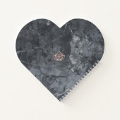 ネイルサロン用ハート型スパイラルノートブックカスタム ノートブック (裏面)