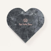 ネイルサロン用ハート型スパイラルノートブックカスタム ノートブック (正面)