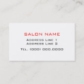 ネイルサロン用名刺 名刺 (裏面)