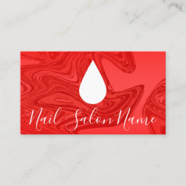 ネイルサロン絵を描旋回ロイヤリティパンチカード ロイヤリティカード