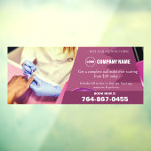 ネイルサロン編集可能なカスタムウィンドウの固定 ウィンドウサイン (シート3)