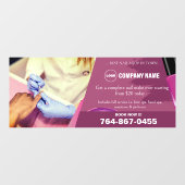 ネイルサロン編集可能なカスタムウィンドウの固定 ウィンドウサイン (シート)