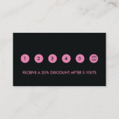 ネイルサロン顧客ロイヤリティ割引名刺 予約カード (裏面)