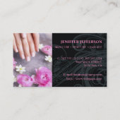 ネイルサロン顧客ロイヤリティ割引名刺 予約カード (正面)