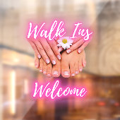 ネイルサロン ウォークイン歓迎 ハンズ ネイル フィート ウィンドウサイン (シート2)