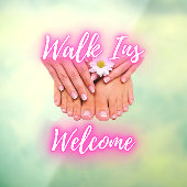 ネイルサロン ウォークイン歓迎 手 ネイル 足 ウィンドウサイン (シート3)