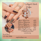 ネイルサロン スパを価格表付きでカスタマイズ ウィンドウサイン (シート3)