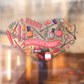 ネイルサロン ハート ネイルツール ポリッシュ カスタマイズ ウィンドウサイン (シート2)