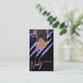 ネイルサロン・ホロモダングラフィック・グラムトレンディー事業 名刺 (スタンド正面)