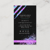 ネイルサロン・ホロモダングラフィック・グラムトレンディー事業 名刺 (裏面)