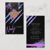 ネイルサロン・ホロモダングラフィック・グラムトレンディー事業 名刺 (正面/裏面)