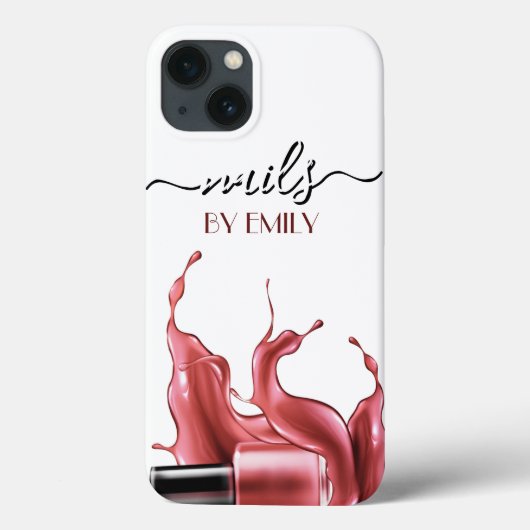 ネイルサロン ポリッシュボトル スプラッシュ パステル Case-Mate iPhoneケース (裏面)