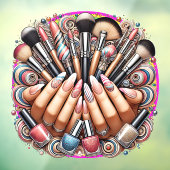 ネイルサロン＆メイクサロン ウィンドウサイン (シート3)