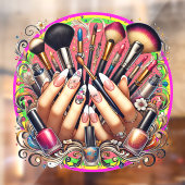 ネイルサロン＆メイクサロン ウィンドウサイン (シート2)