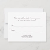 ネイルサロン、メイブピンクのマニキュリストのギフト証明書 (裏面)