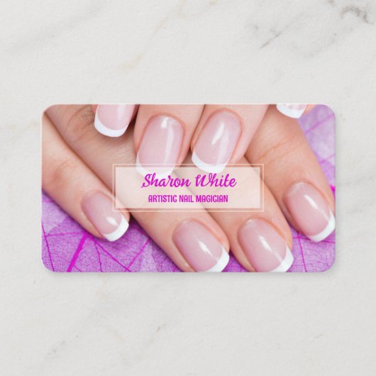 ネイルサロン 名刺 (正面)