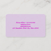 ネイルサロン 名刺 (裏面)