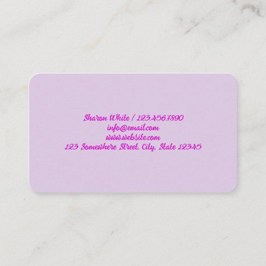 ネイルサロン 名刺 (裏面)