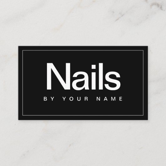 ネイルサロン 名刺 (正面)