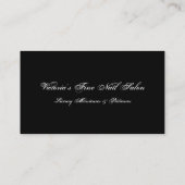 ネイルサロン 名刺 (裏面)