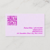 ネイルサロン 名刺 (裏面)