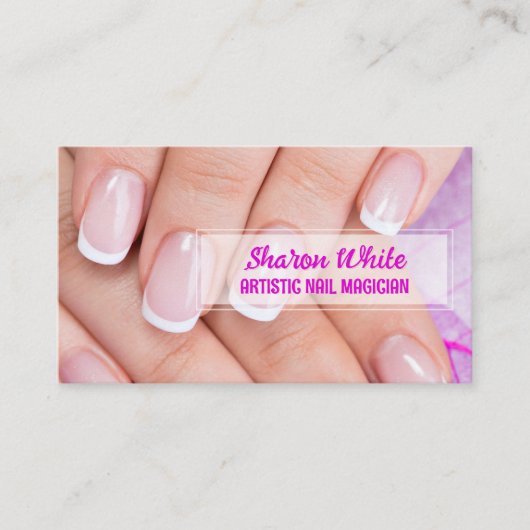 ネイルサロン 名刺 (正面)
