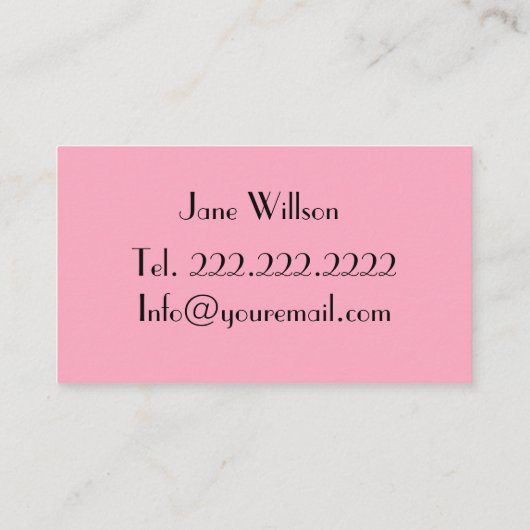 ネイルバー 名刺 (裏面)