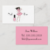 ネイルバー 名刺 (正面/裏面)