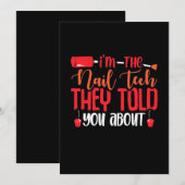 ネイル技術者です 招待状 (正面/裏面)