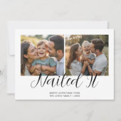 ネイル・イット クリスマス ファミリー グリーティング カード (正面)
