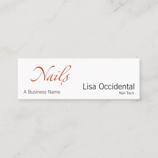 ネイル スキニー名刺 (正面)